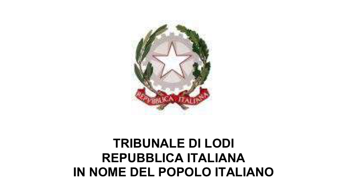 Tribunale di Lodi repubblica italiana